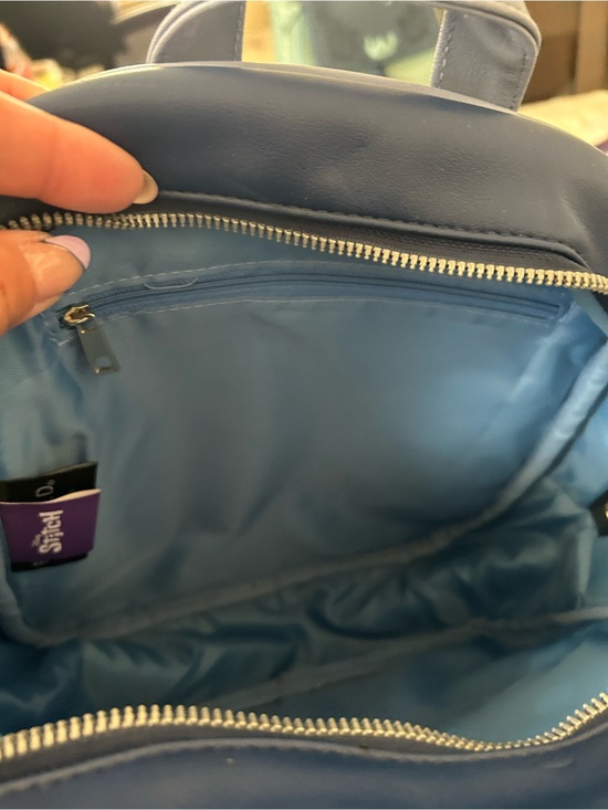 Disney Stitch Clear Face Mini Backpack - Navy Blue main image 4